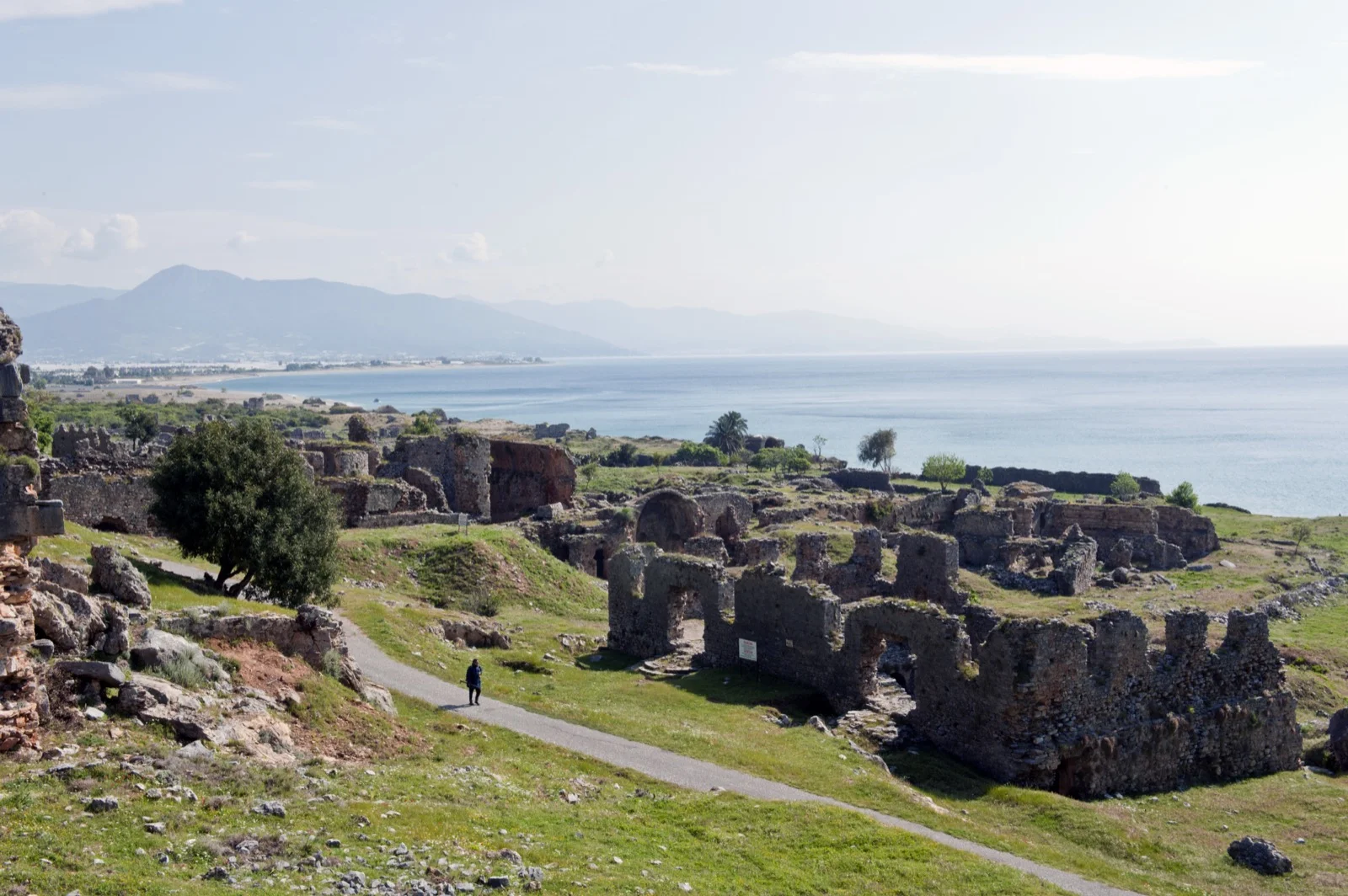 Die antike Stadt Anemurium an der Mittelmeerküste